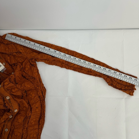 NWT Free People's shayla lace mini dress size S Pumpkin $ 158 - Picture 14 of 16